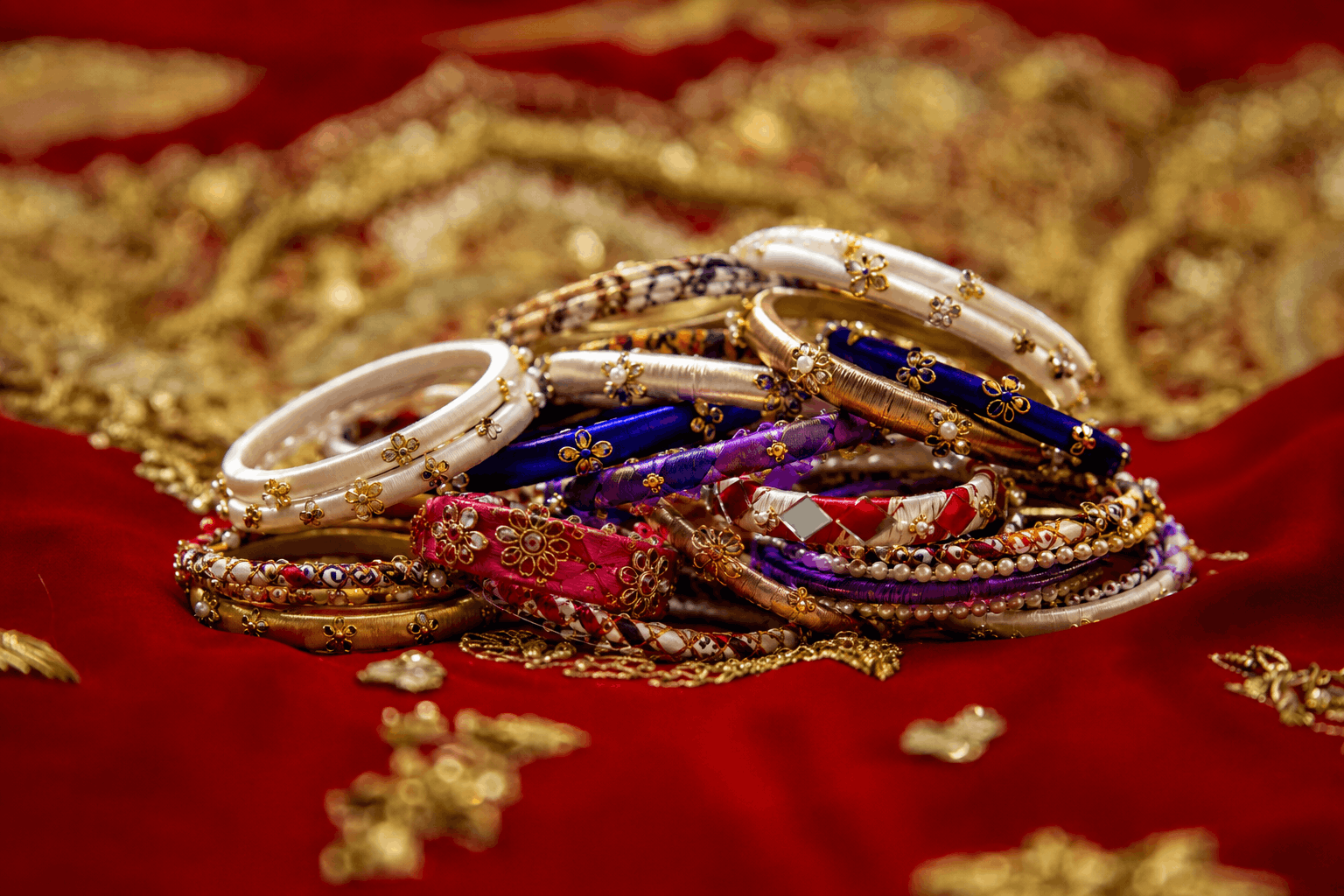 Handmade bangles by Veloura